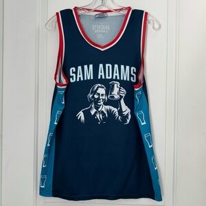 Sam Adams Blue Logo #23 Basketball Jersey